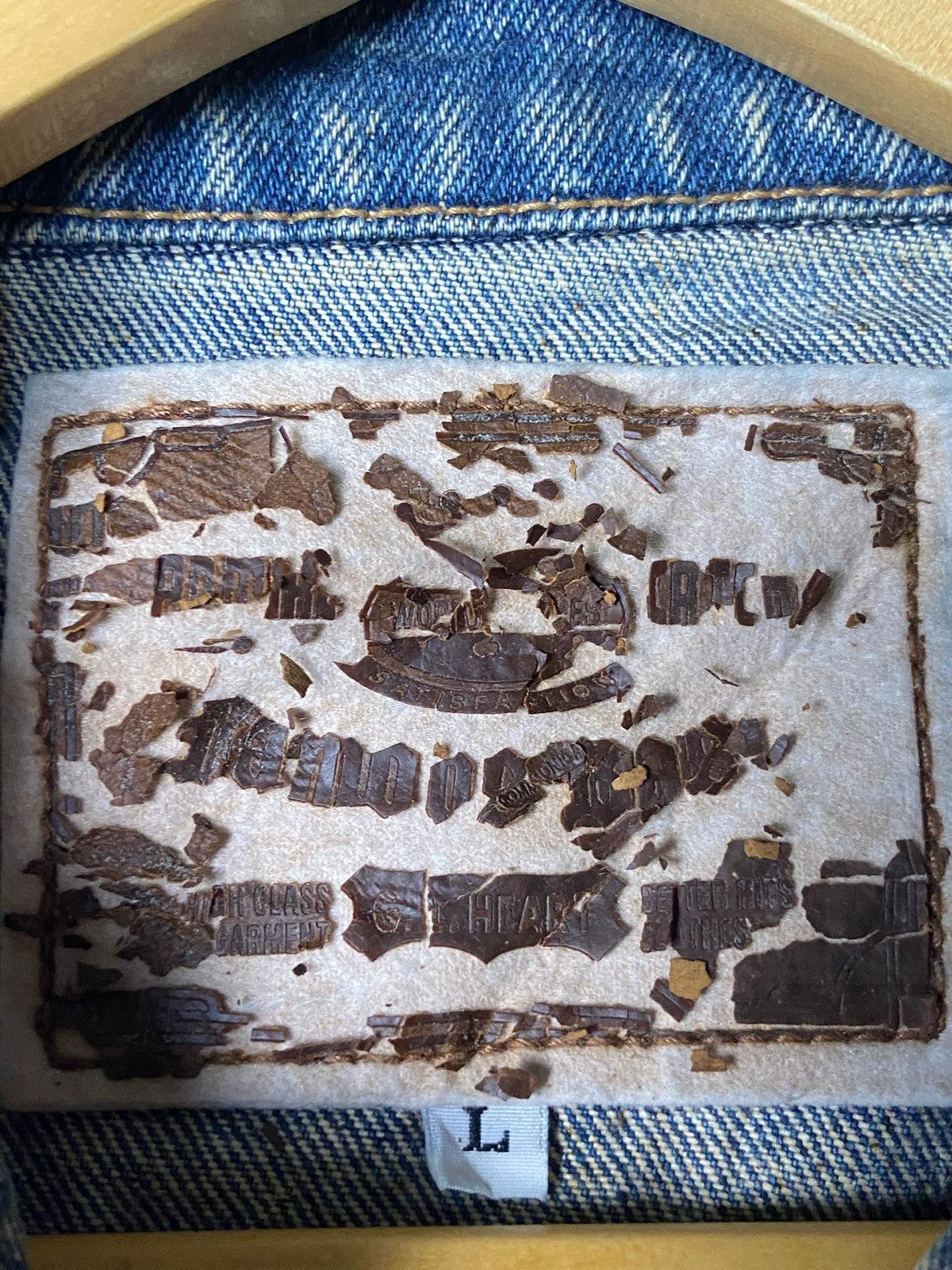 Japanese Brand × Vintage GL Heart Brand Crop Denim Jeans Jacket (124) Size US XXS / EU 40 - 10 Thumbnail