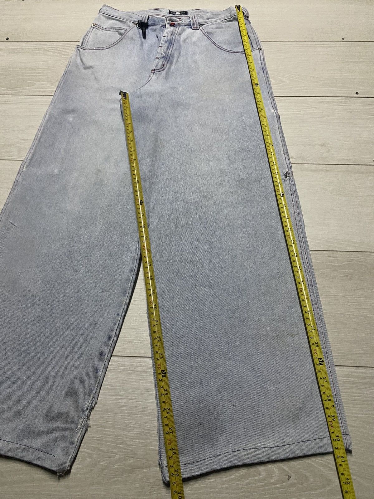 JNCO Vintge Japanese Amore Puro Faded Wash Carpenter Baggy Jeans Size US 30 / EU 46 - 21 Thumbnail