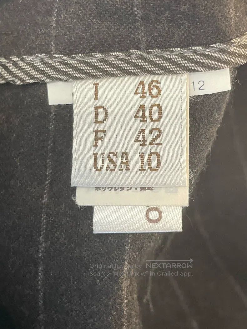 Brunello Cucinelli Brunello Cucinelli Grey Caramel Striped New Wool Long Trou Size US 30 / EU 46 - 8 Thumbnail