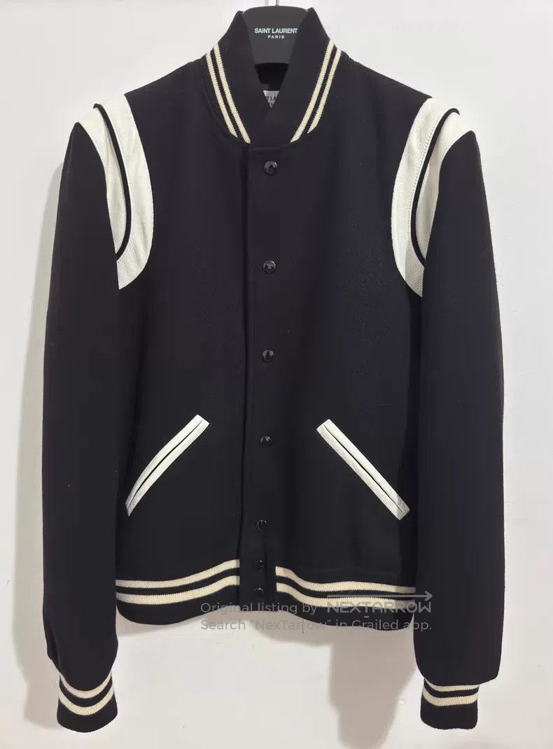 Saint Laurent Paris Saint Laurent Paris Patchwork Single-Row Black and White B Size US M / EU 48-50 / 2 - 1 Thumbnail