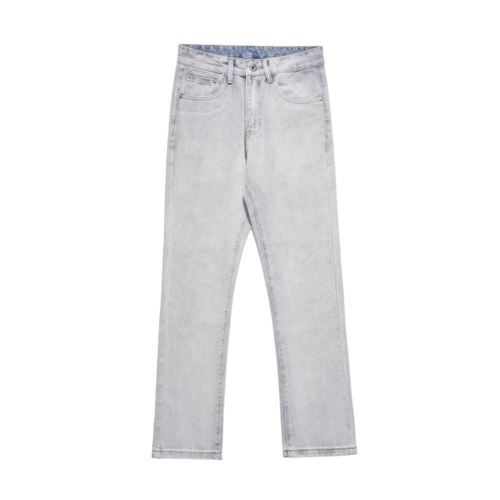 Japanese Brand × Jean Skull embroidered straight loose washed jeans Size US 32 / EU 48 - 2 Thumbnail