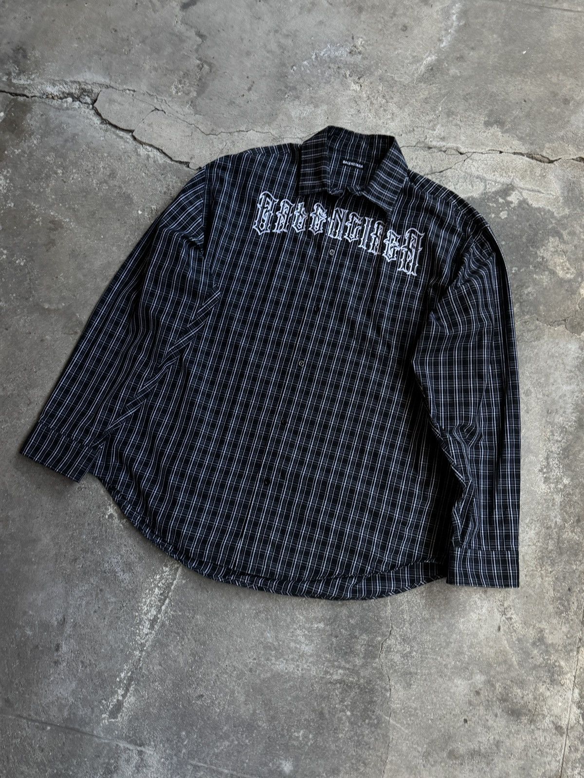 Balenciaga Balenciaga FW18 Heavy Metal Button-Up Shirt Size US XL / EU 56 / 4 - 4 Thumbnail