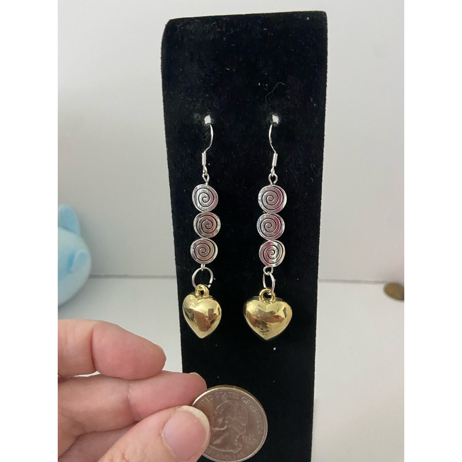 Handmade Handmade heart earrings Size ONE SIZE - 2 Thumbnail