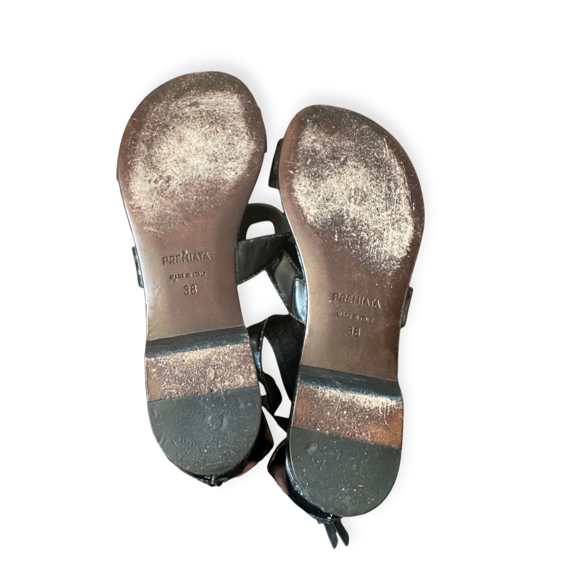 Premiata × Vintage Premiata gladiator Sandals, Distressed Leather, Size 38 EU, Size US 8 / IT 38 - 8 Thumbnail