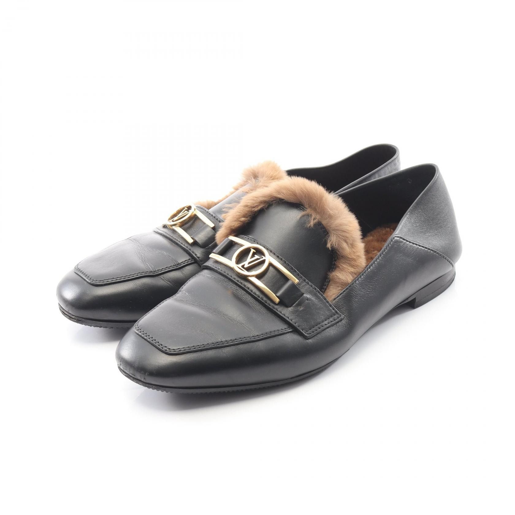 Louis Vuitton Louis Vuitton Louis Vuitton Leather Loafers Leather Shoes DUTY FREE for USA Size ONE SIZE - 1 Thumbnail