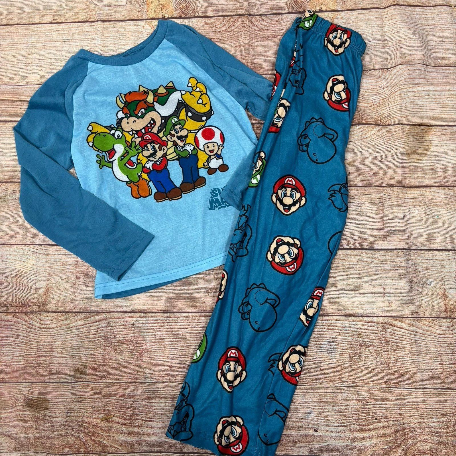 Nintendo Nintendo Super Mario Boys Size 8 Pajama Set Size ONE SIZE - 1 Thumbnail