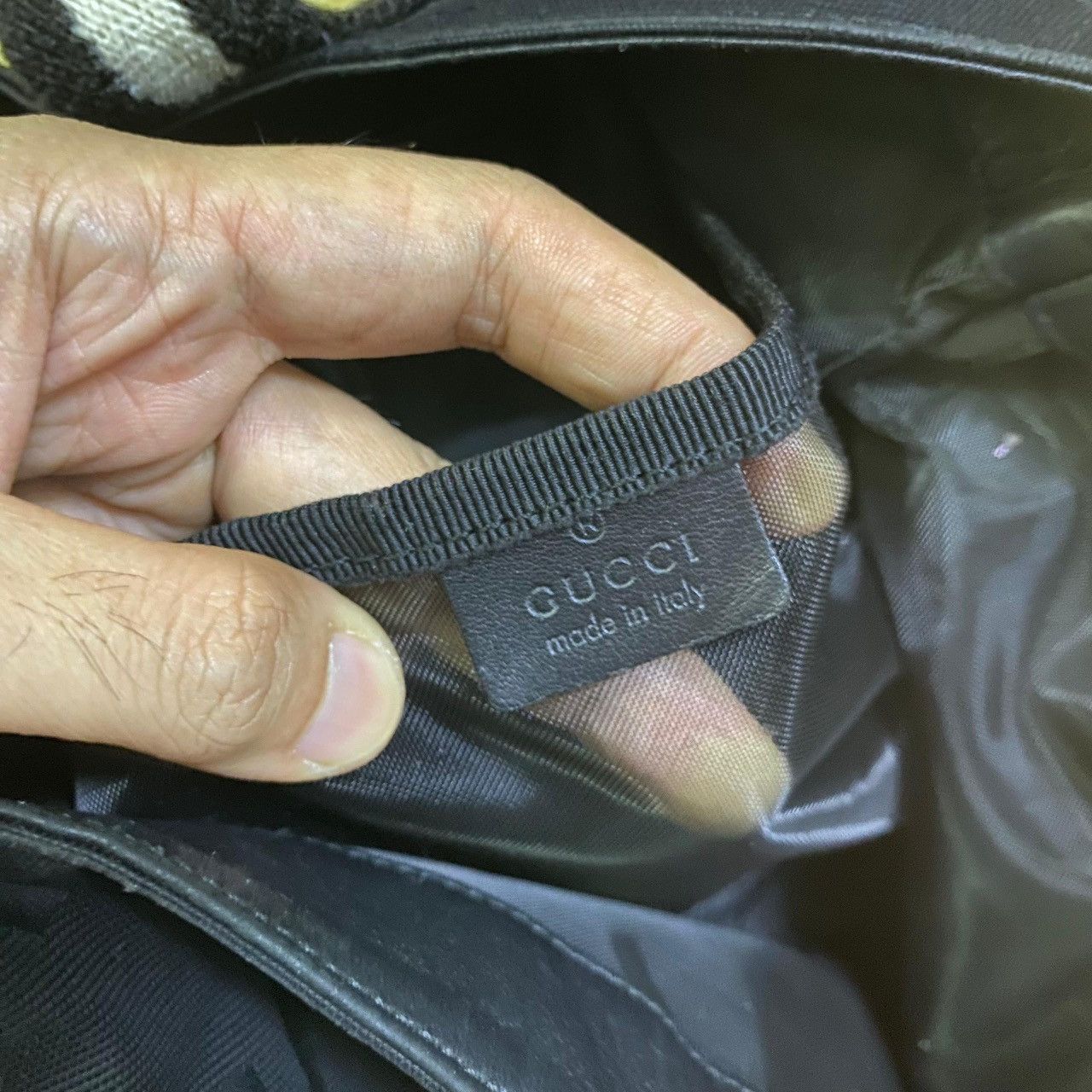 Gucci Gucci Tote Bag Black Canvas 123439 Hand Women's Men's Size ONE SIZE - 12 Thumbnail