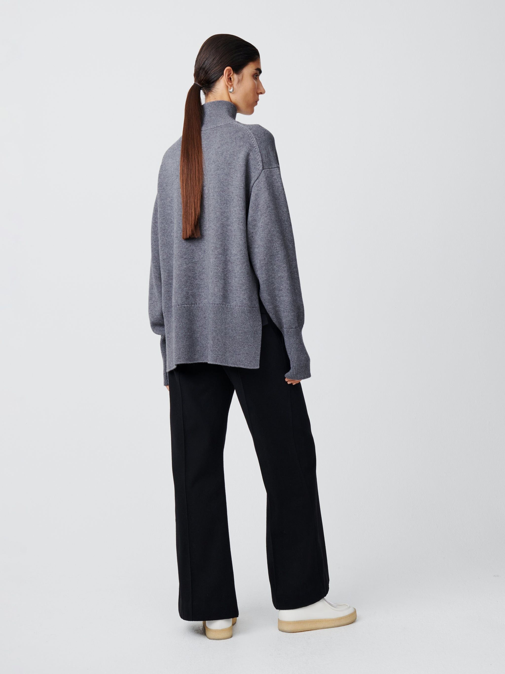 Studio Nicholson o1mle0525 Viere Sweater in Gray Size M / US 6-8 / IT 42-44 - 4 Thumbnail
