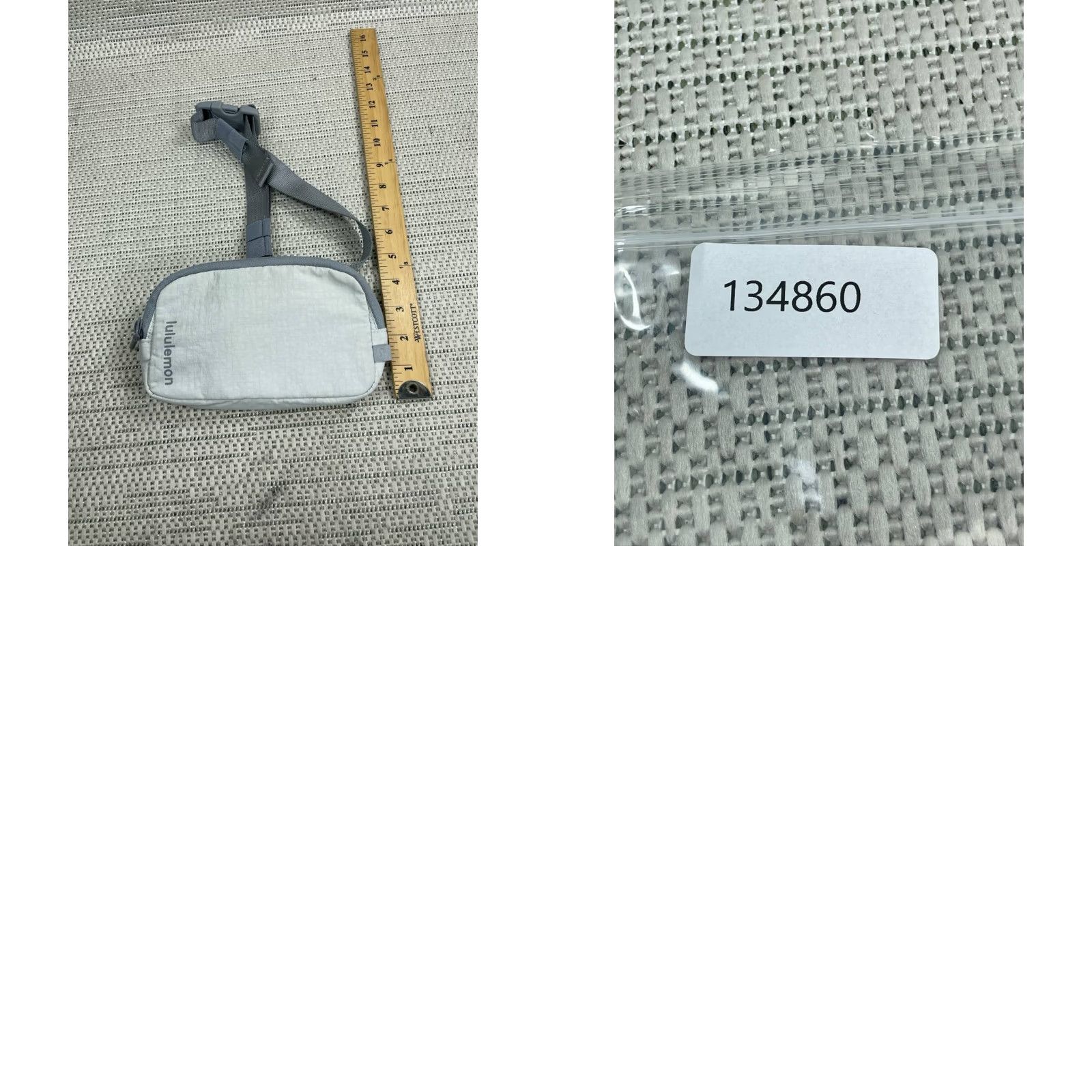 Lululemon Lululemon Everywhere Gray Nylon Belt Bag & Fanny Pack, Adjustable Strap, Inner Pocket, One Size, Women Size ONE SIZE - 9 Thumbnail