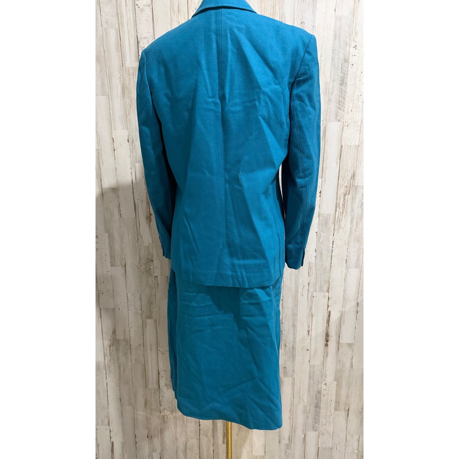 Pendleton Pendleton Skirt Suit Teal Blue Green Blazer & Pencil Skirt Size XL / US 12-14 / IT 48-50 - 5 Thumbnail
