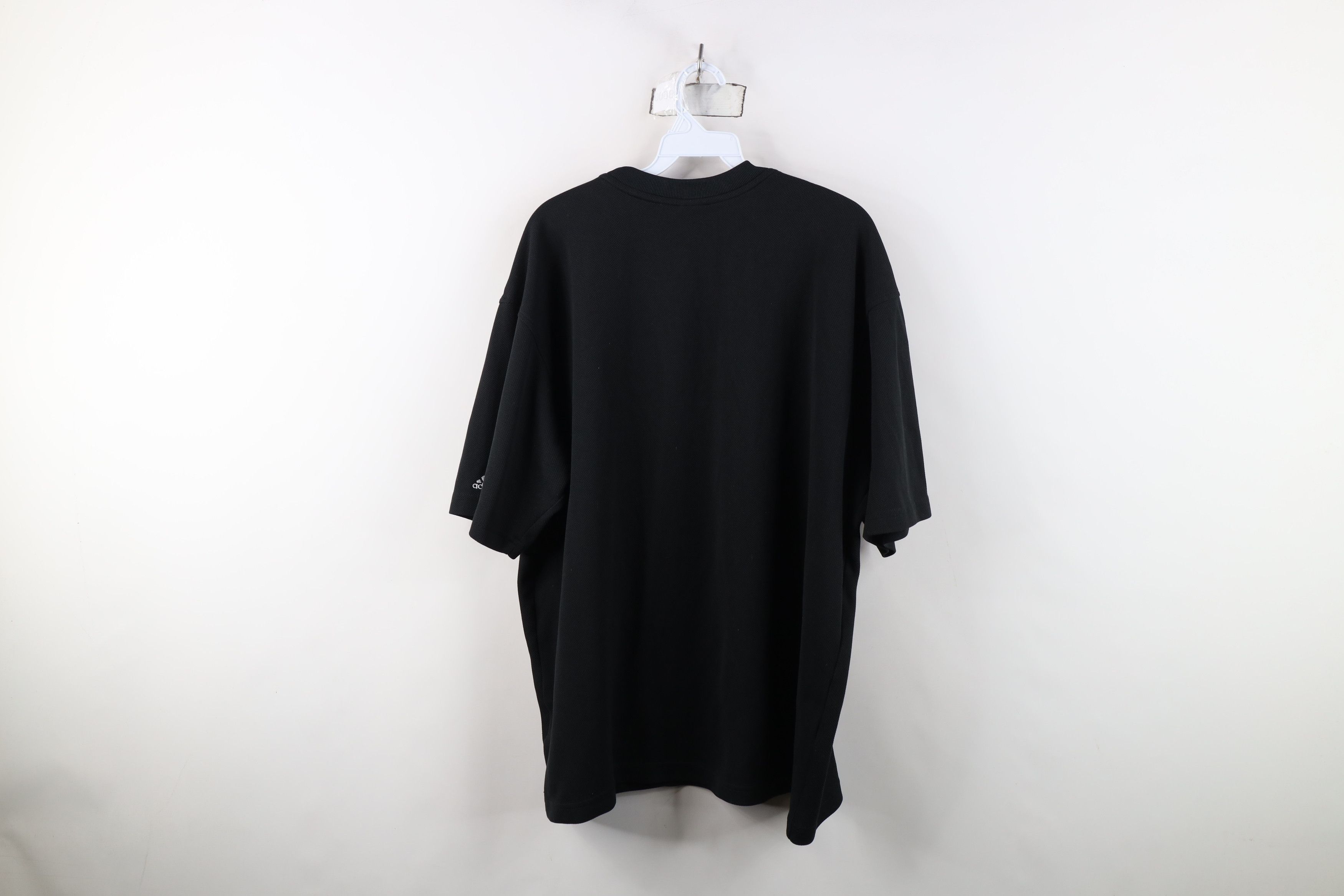 Adidas Vintage Y2K Adidas Striped Knit Short Sleeve T-Shirt Black Size US XL / EU 56 / 4 - 12 Thumbnail