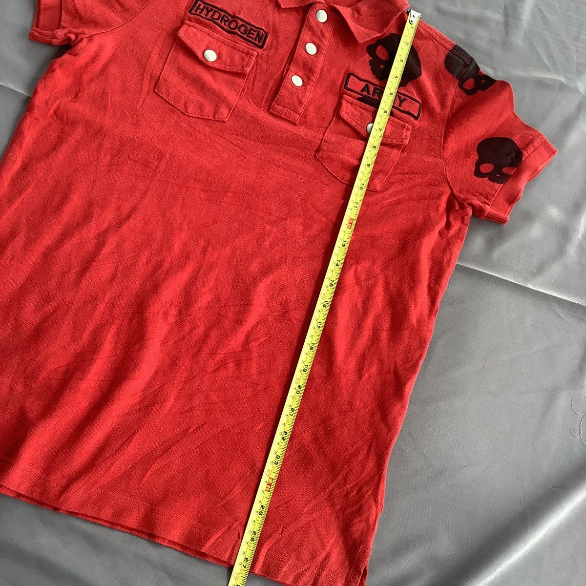 HYDROGEN Hydrogen Y2K Skull Polo Shirt Like If6w9 Style Size US L / EU 52-54 / 3 - 11 Thumbnail