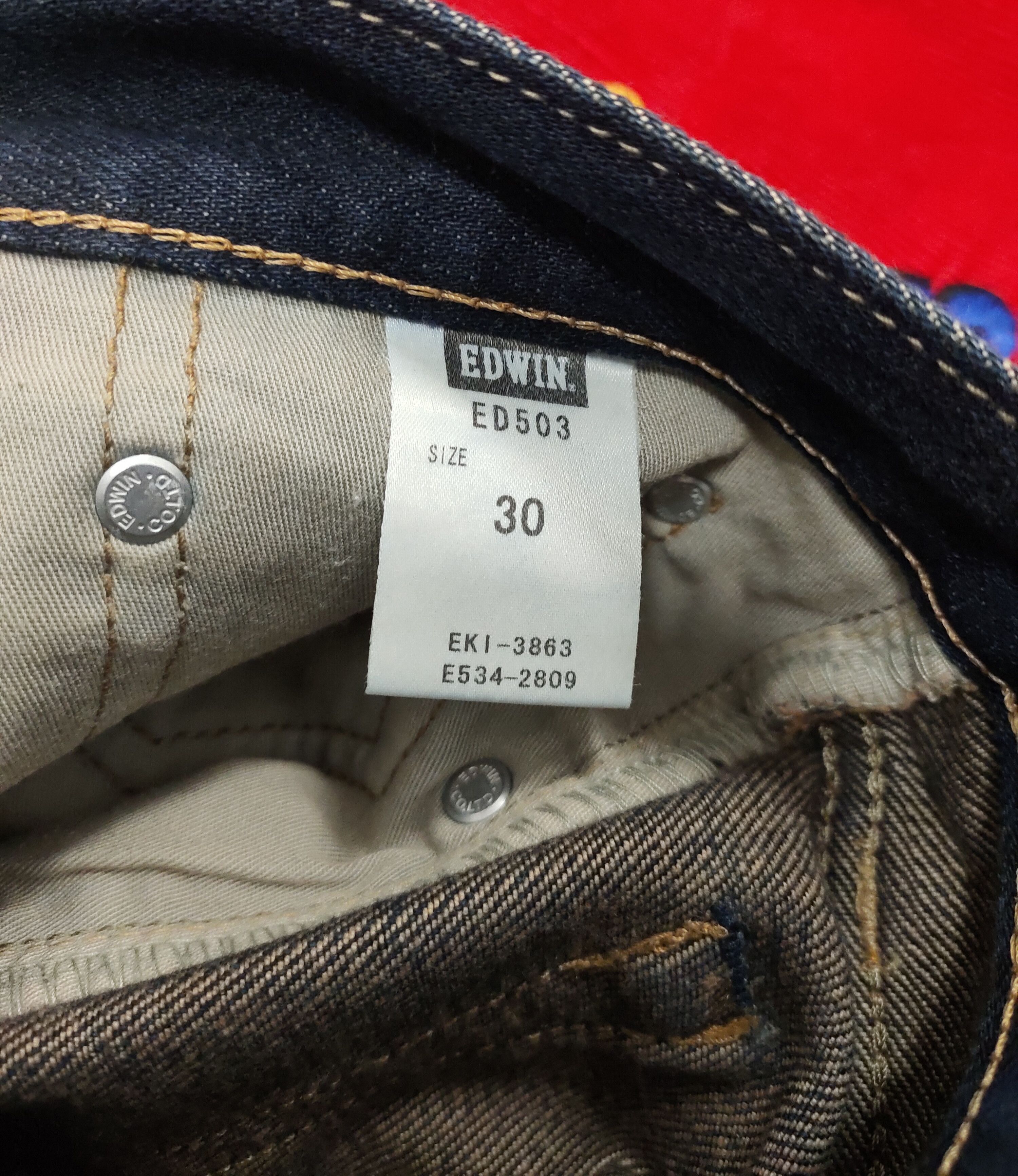 Japanese Brand 💥 Flared Distressed Edwin Japanese Brand Jeans💥 Size US 33 - 11 Thumbnail
