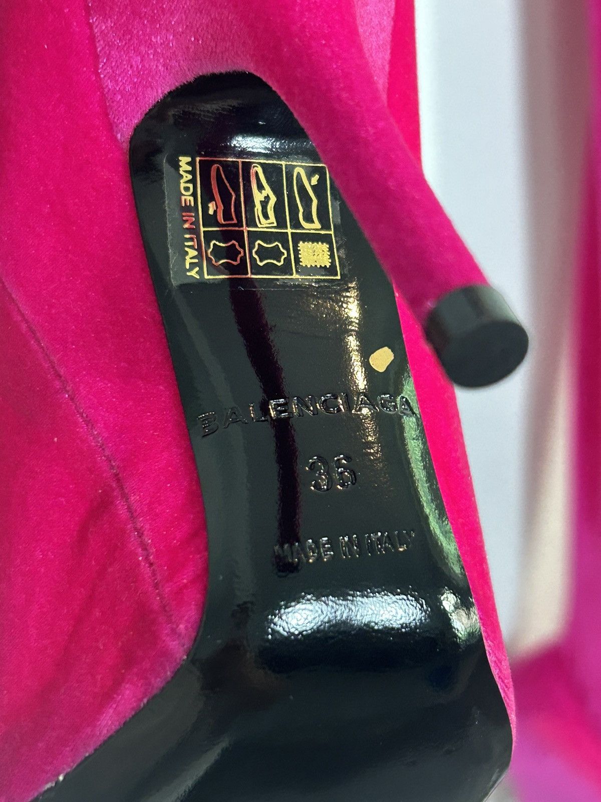 Balenciaga SS17 Velvet Knife Heel Pants Size 26" / US 2 / IT 38 - 5 Thumbnail