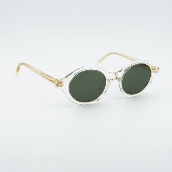 Loewe Loewe LW40162U 57N Sunglasses Transparent Pale Yellow Round Size ONE SIZE - 3 Thumbnail