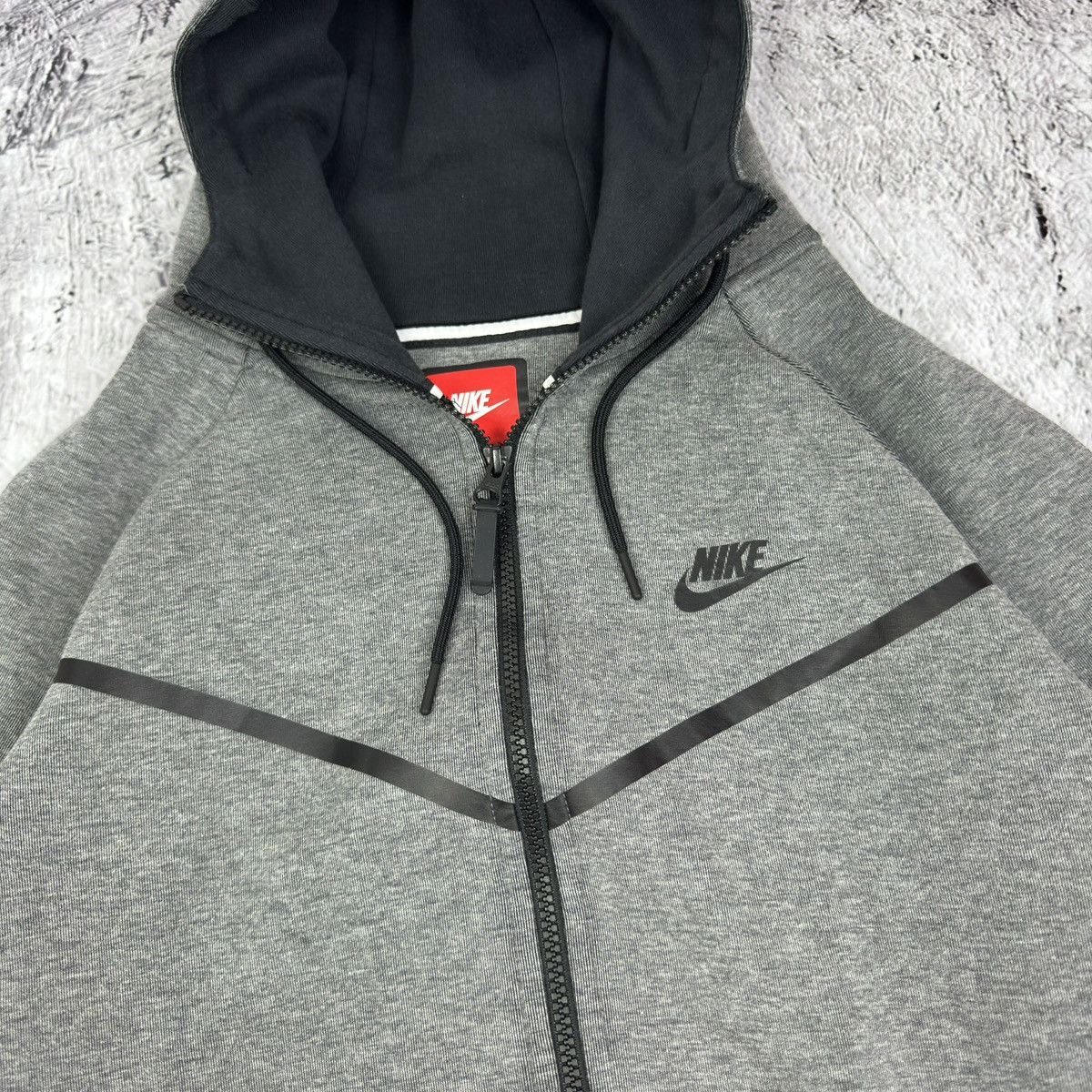 Nike Nike Tech Fleece Windrunner Men Heather Gray Cotton Hoodie M Size US M / EU 48-50 / 2 - 4 Thumbnail