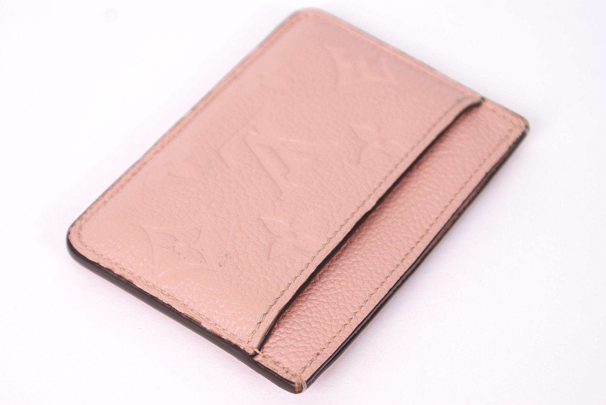 Louis Vuitton Louis Vuitton Monogram Empreinte Leather Card Holder Rose Size ONE SIZE - 12 Thumbnail