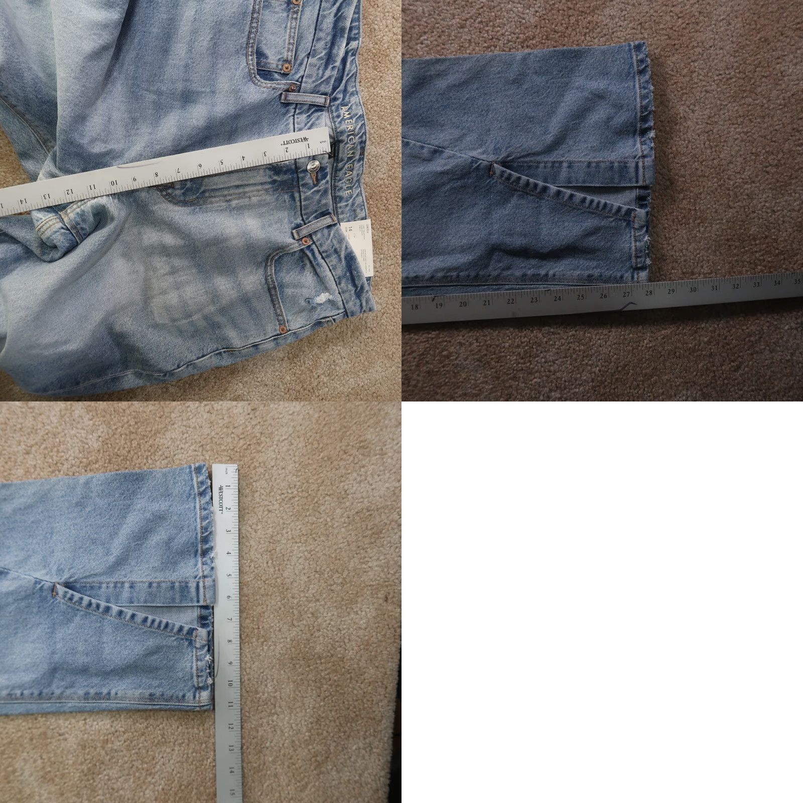 American Eagle Outfitters American Eagle Outfitters Jeans Women's 14 Blue Denim Bootcut High Rise Stretch 90s Curvy 5-Pocket Denim Size 36" / US 14 / IT 50 - 9 Thumbnail