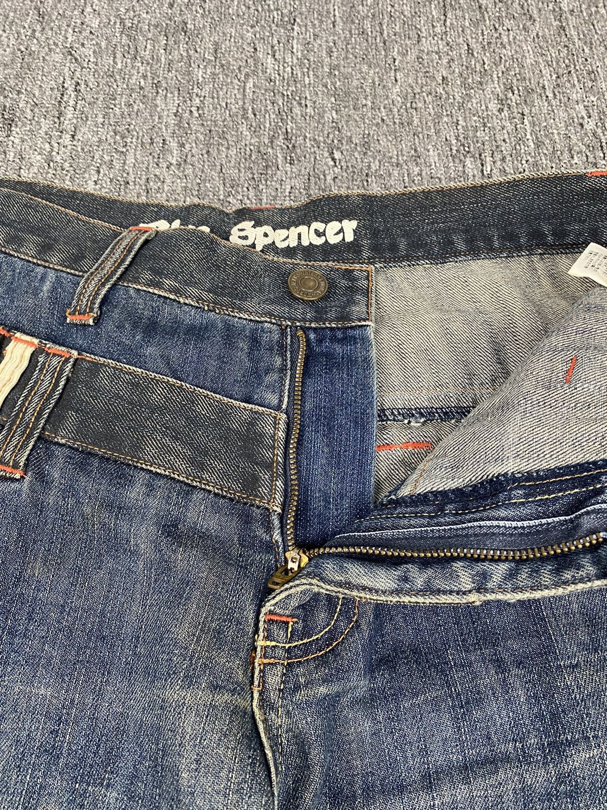If Six Was Nine × Japanese Brand Blue Spencer Double Waist Two tone jeans size 32 Size US 32 / EU 48 - 9 Thumbnail