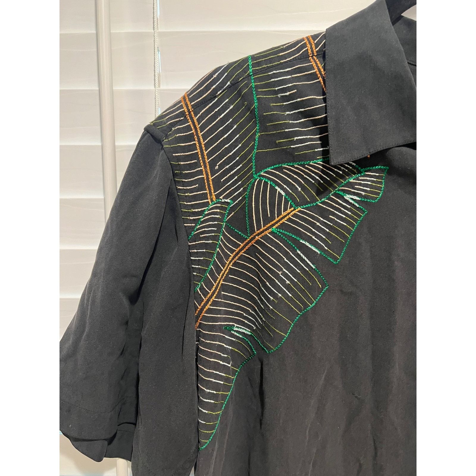 Tori Richard Tori Richard Silk Blend Shirt 50 Year Mens L Black Martini E Size US L / EU 52-54 / 3 - 2 Thumbnail