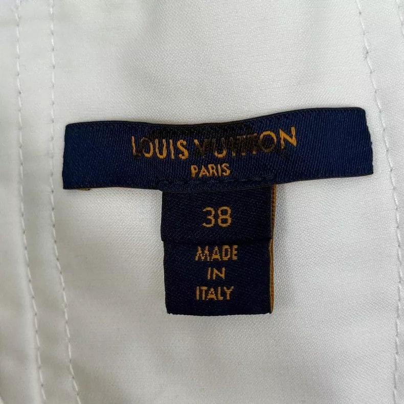 Louis Vuitton Louis Vuitton White Anchor Metal Buckle Strap Shorts 2505-N Size 37" - 5 Thumbnail