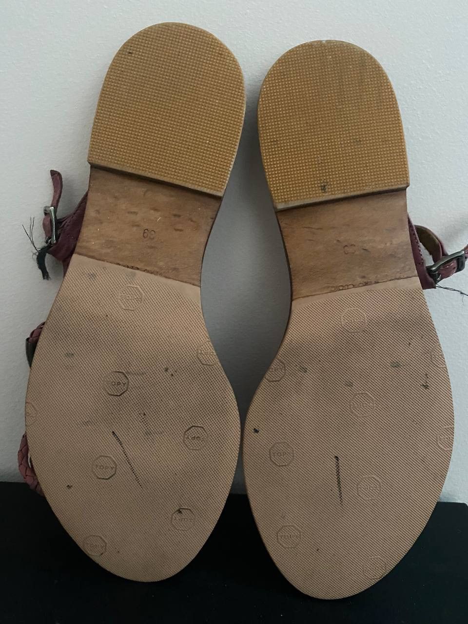 Golden Goose Golden Goose Leather flip flops Pink Size US 9 / IT 39 - 5 Thumbnail