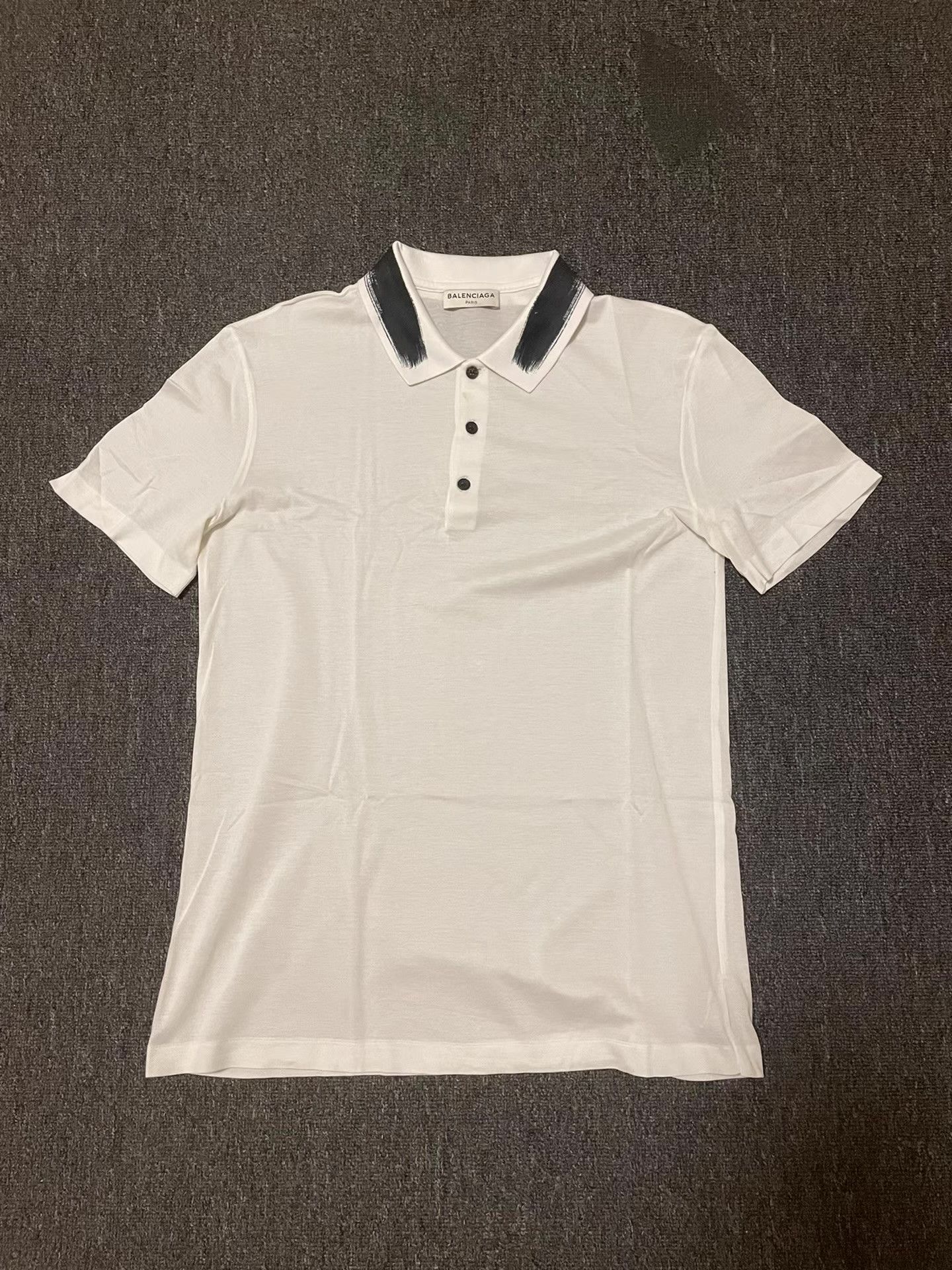 Balenciaga Balenciaga white longline polo T-shirt. Q4 Size US S / EU 44-46 / 1 - 1 Thumbnail
