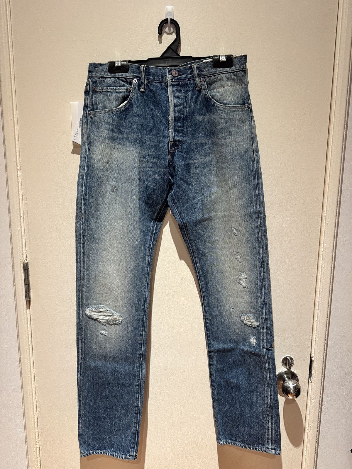 Visvim Visvim Social Sculpture 01 Slim Dmgd 44 Size US 30 / EU 46 - 3 Thumbnail