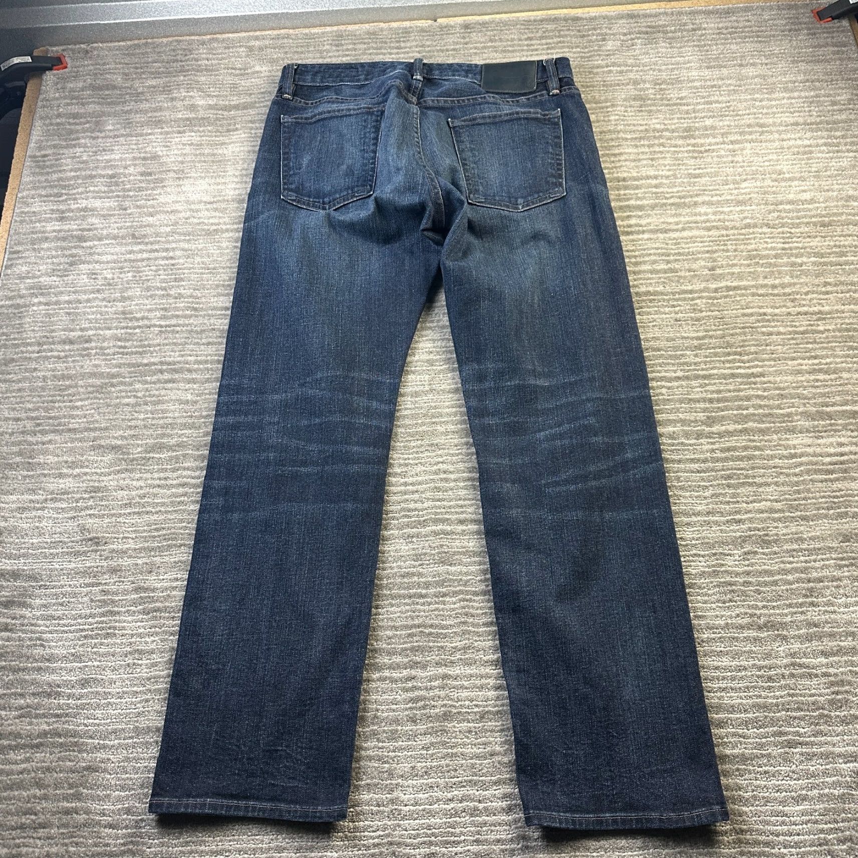 Bonobos VINTAGE Bonobos Jeans Mens 31x30 Blue Denim Selvedge Straight Size US 31 - 3 Thumbnail