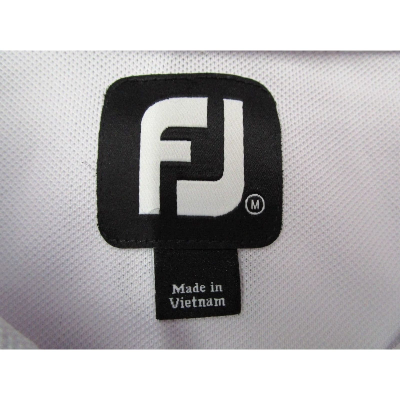 Footjoy FootJoy Polo Shirt Mens M White Performance Golf Potomac Shores Logo Embroidered Short Sleeve Collared Pullover Activewear Casual Travel Workwear Size US M / EU 48-50 / 2 - 3 Thumbnail