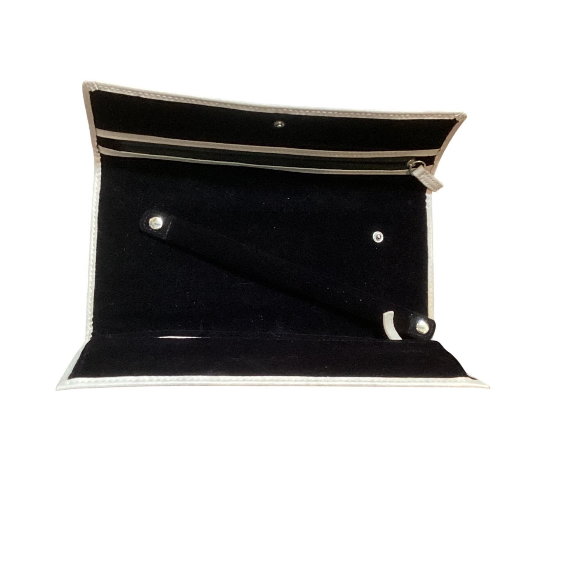 pandora Pandora Beige Jewelry Travel Case-Clutch Leather 10"x4.5"x1" Size ONE SIZE - 14 Thumbnail