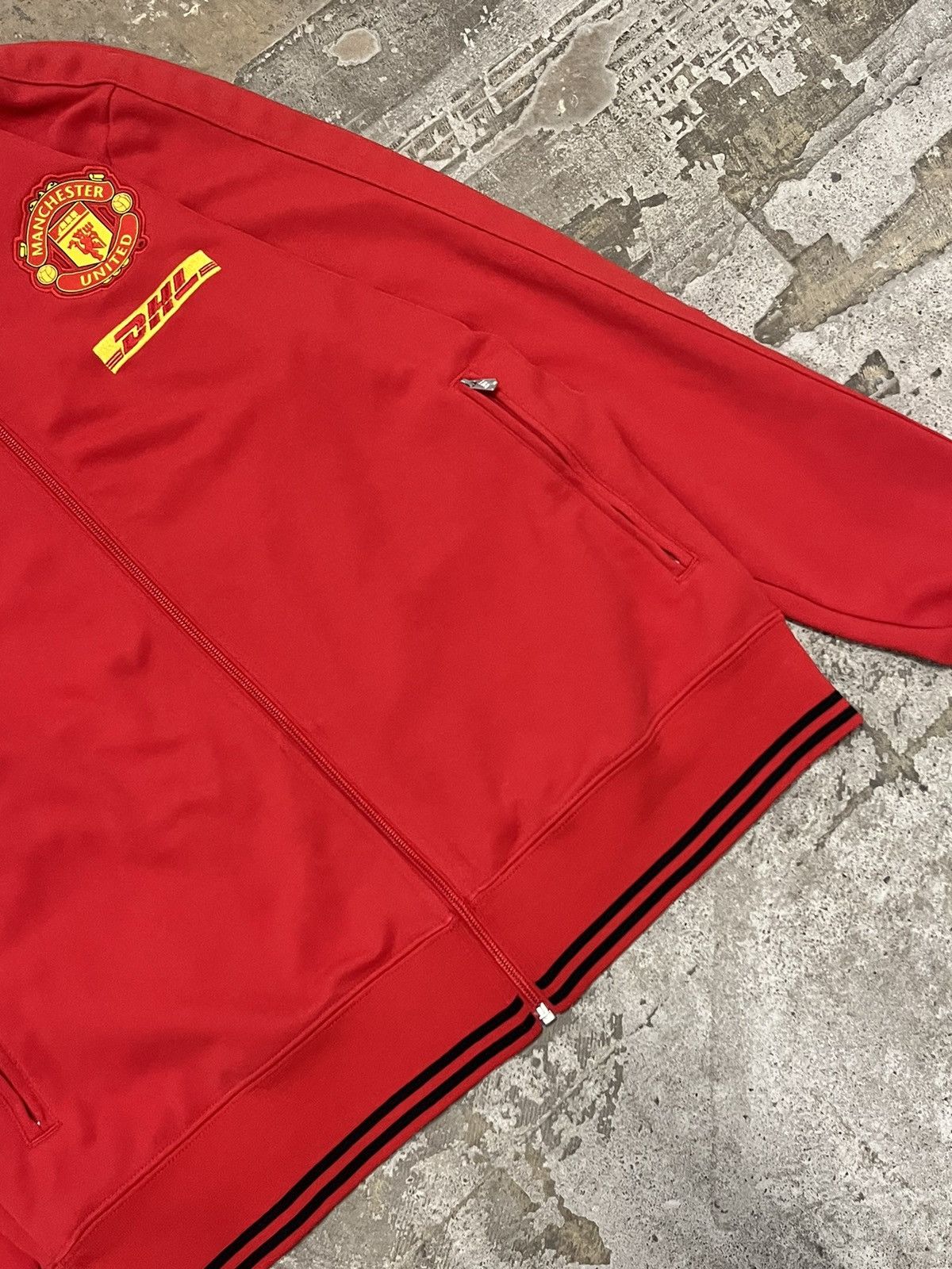 Nike × Vintage Nike Manchester United zip up sweatshirt vintage soccer Size US XL / EU 56 / 4 - 4 Thumbnail