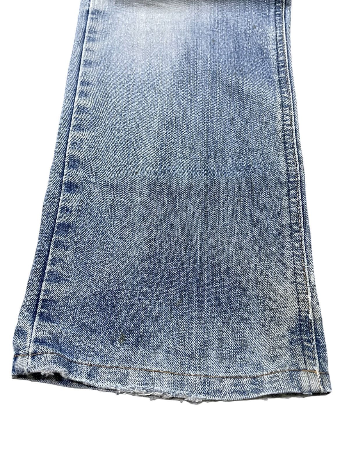 Edwin × Vintage Edwin XV Light Wash Distressed Straight Jeans Size US 30 / EU 46 - 8 Thumbnail