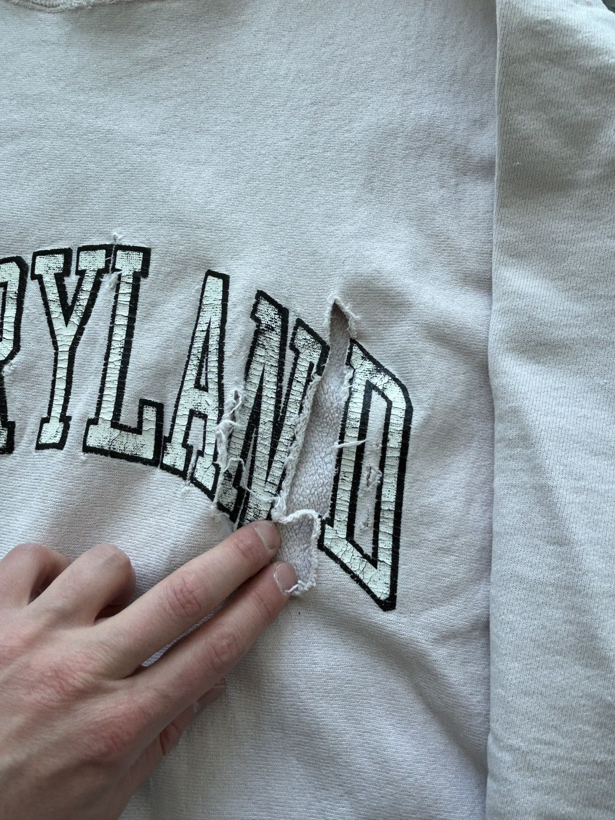 Champion Vintage 90s Maryland Reverse Weave Sweatshirt Thrashed Size US L / EU 52-54 / 3 - 4 Thumbnail