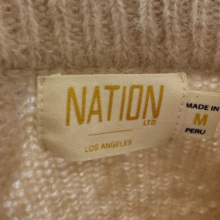 Other Nation LA Mohair Sweater M Sand Dune Beige Knit Classic Quie Size M / US 6-8 / IT 42-44 - 4 Thumbnail