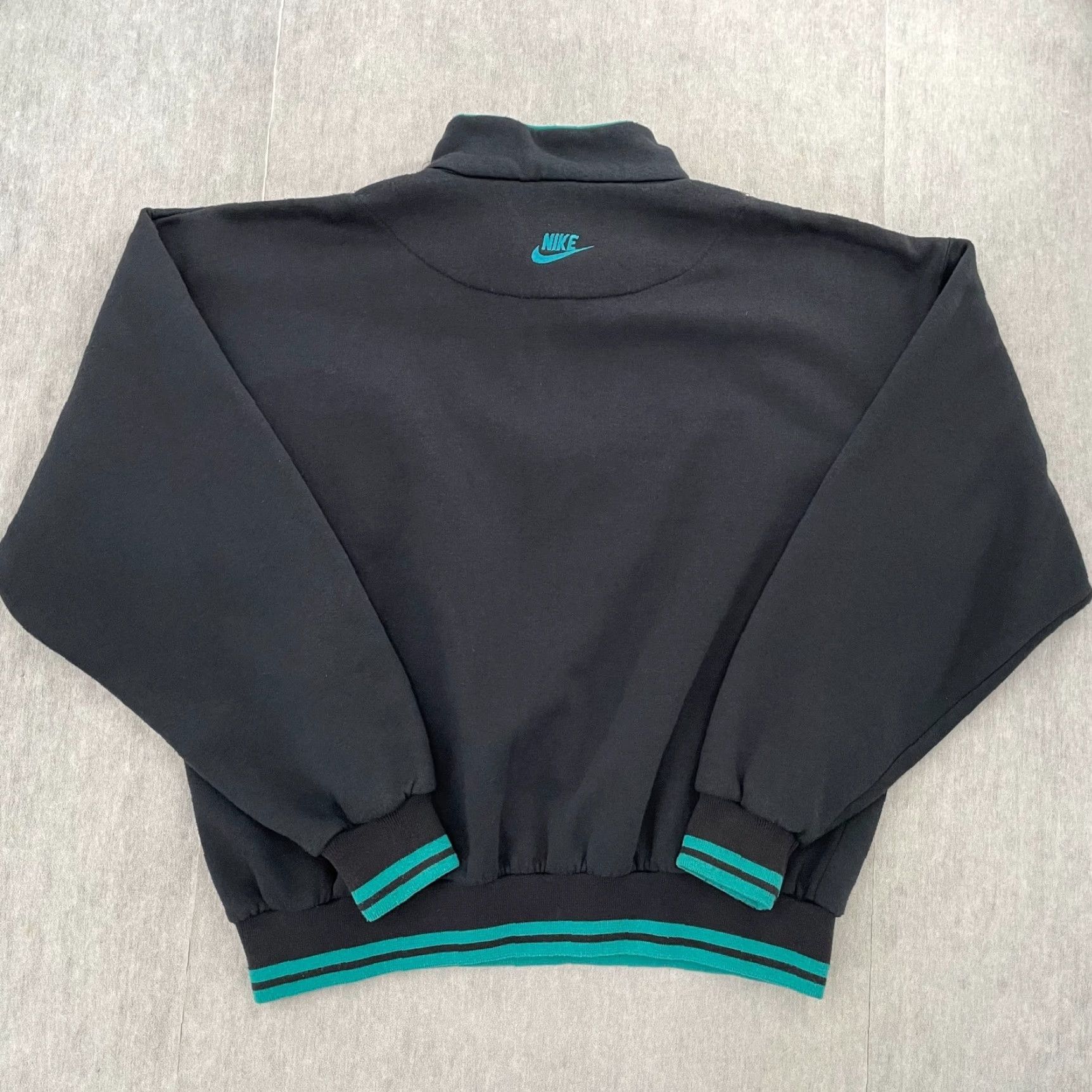 Nike VINTAGE Nike Women's Jacket Large Blue 1/4 Zip Pullover Casual Athletic 90s Size L / US 10 / IT 46 - 2 Thumbnail