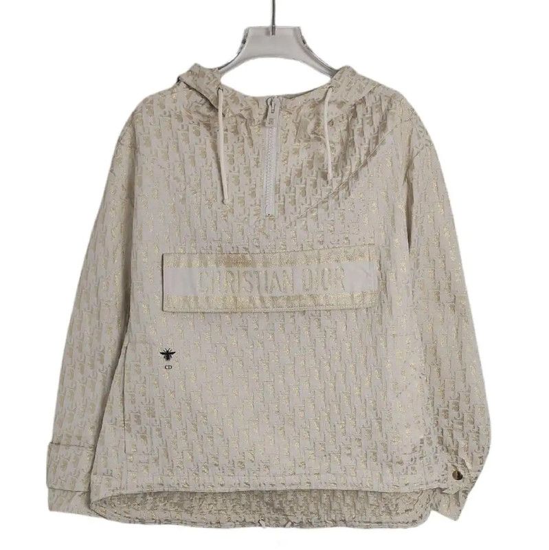 Dior Dior Gold Polyester Women's Jacket 0089 Size XS / US 0-2 / IT 36-38 - 1 Thumbnail