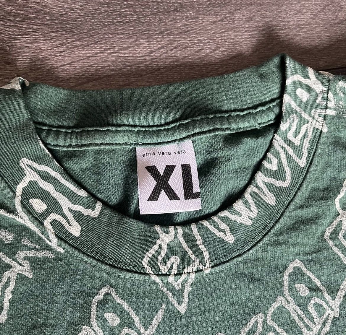 Other Fakemink Etna Vera Vela All Over Print S/S Green Tee 50 Made Size US XL / EU 56 / 4 - 5 Thumbnail