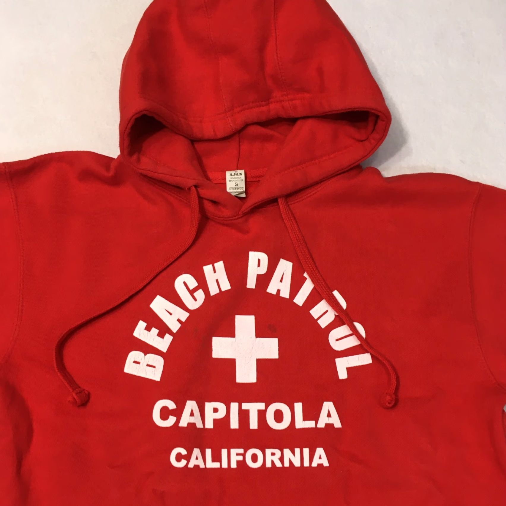 Vintage AHS Beach Patrol Hoodie Sweatshirt Adult S Red Size US S / EU 44-46 / 1 - 2 Thumbnail