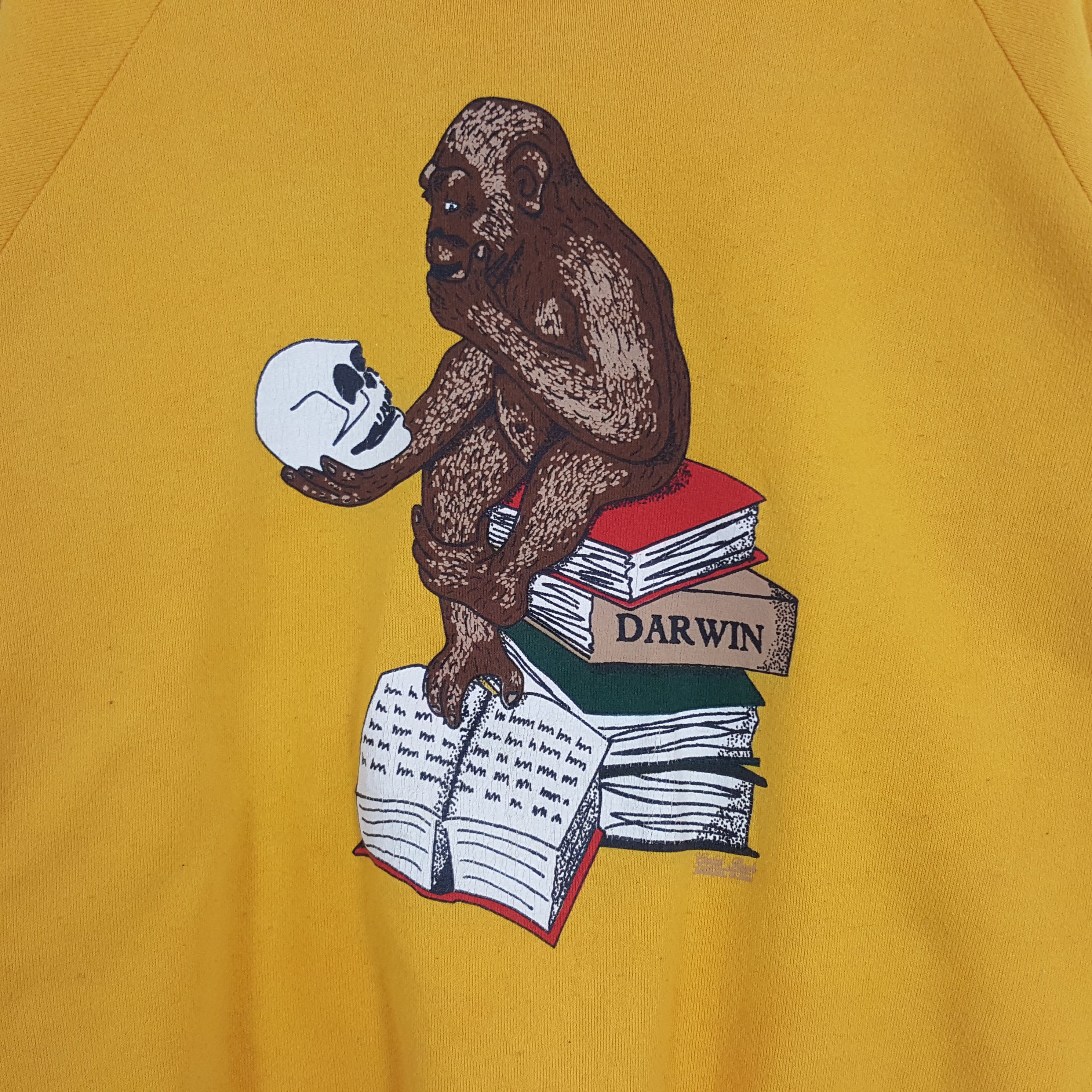 Arts & Science × Vintage Vintage Darwin Theory of Biological Evolution Sweatshirt Size US M / EU 48-50 / 2 - 2 Thumbnail
