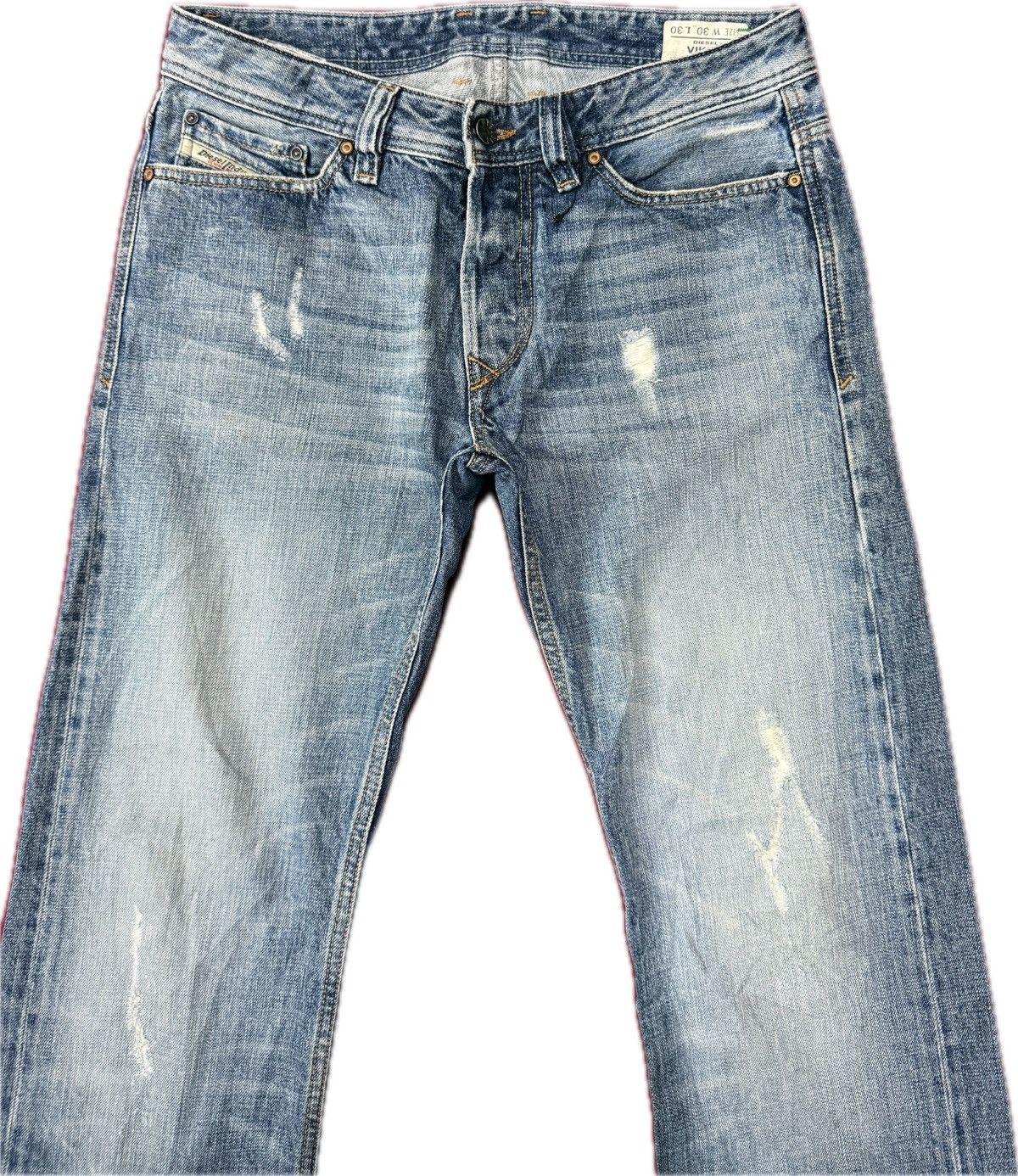 Diesel Black Gold DIESEL VIKER DISTRESS DENIM STRAIGHT TYPE Size US 30 / EU 46 - 2 Thumbnail