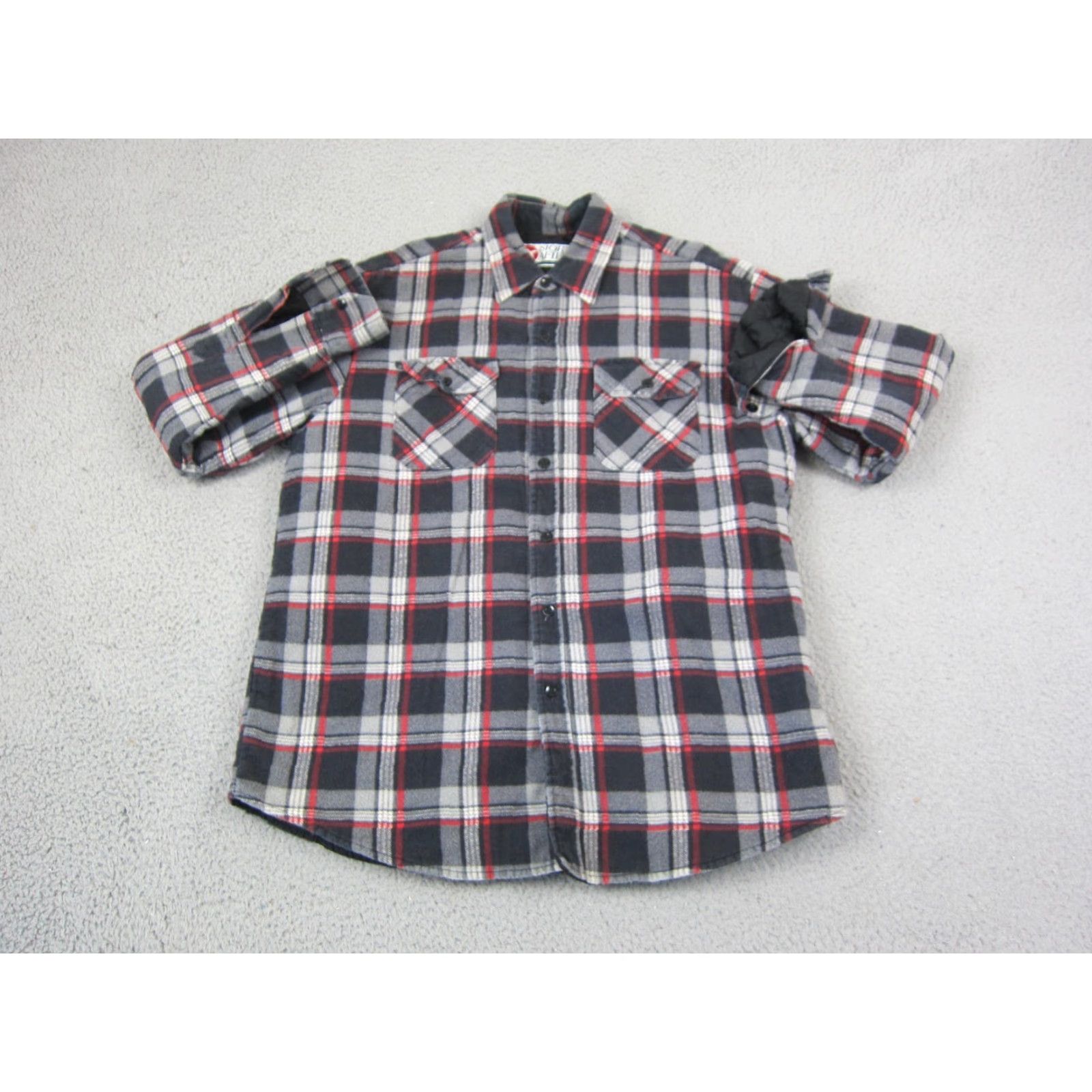 Wrangler VINTAGE Wrangler Shirt Mens L Black Plaid Quilted Lined Flannel Button-Up Top Size US L / EU 52-54 / 3 - 2 Thumbnail