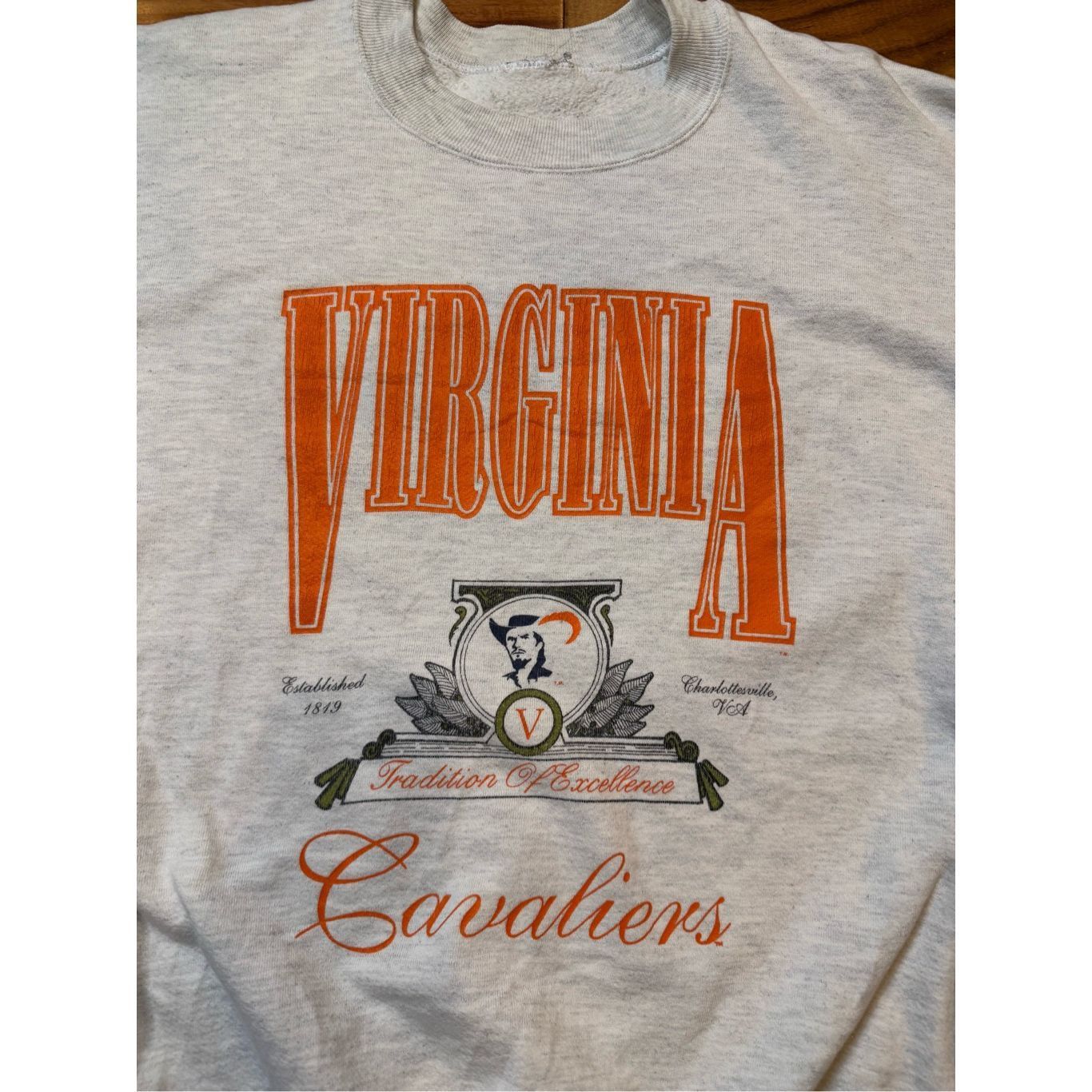 Vintage Size XL - vintage 1990s Virginia Cavaliers sweatshirt crewne Size US XL / EU 56 / 4 - 3 Thumbnail