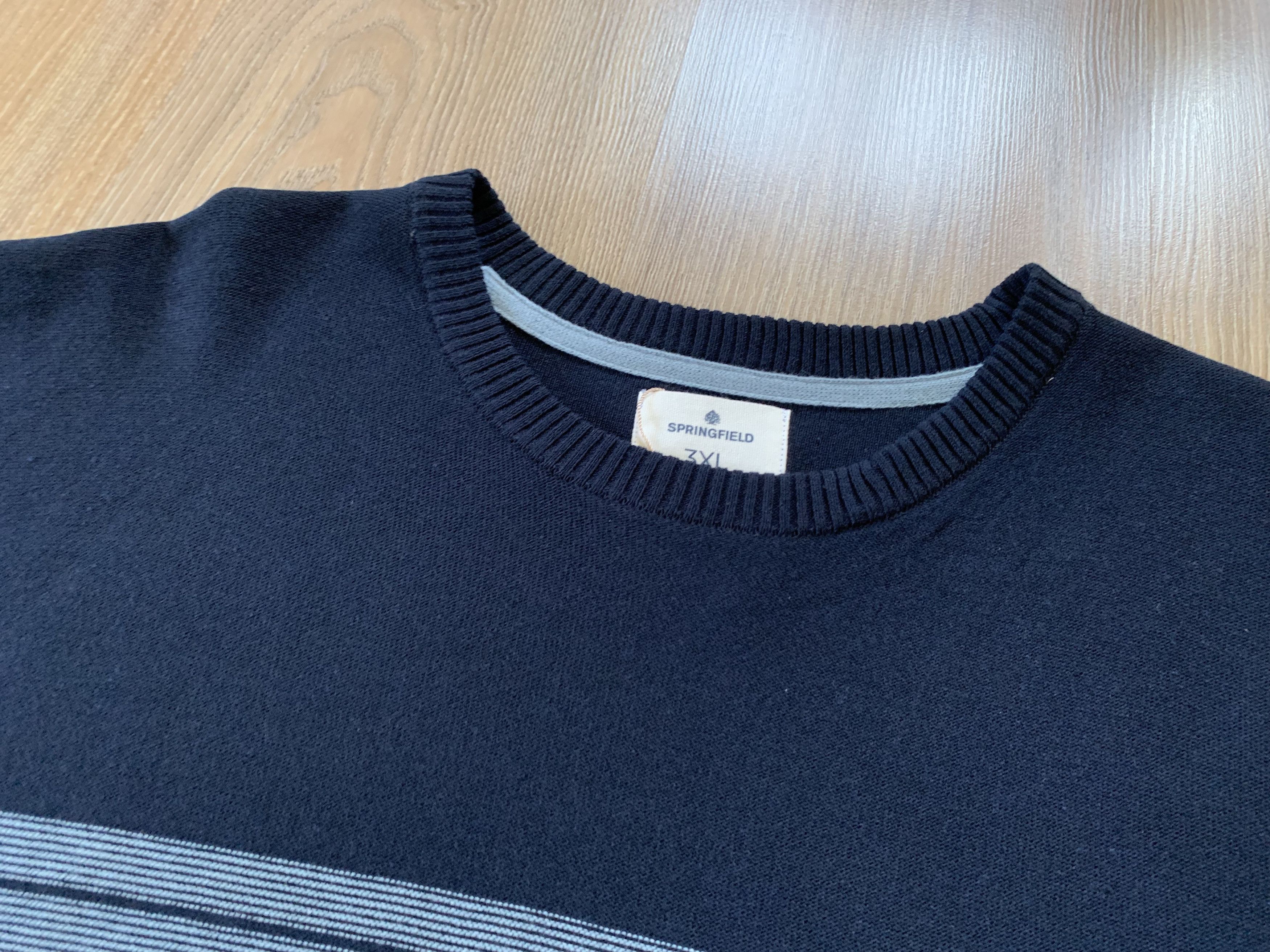 Springfield Springfield Stripe Cotton Sweater Big Size Size US XXL / EU 58 / 5 - 5 Thumbnail
