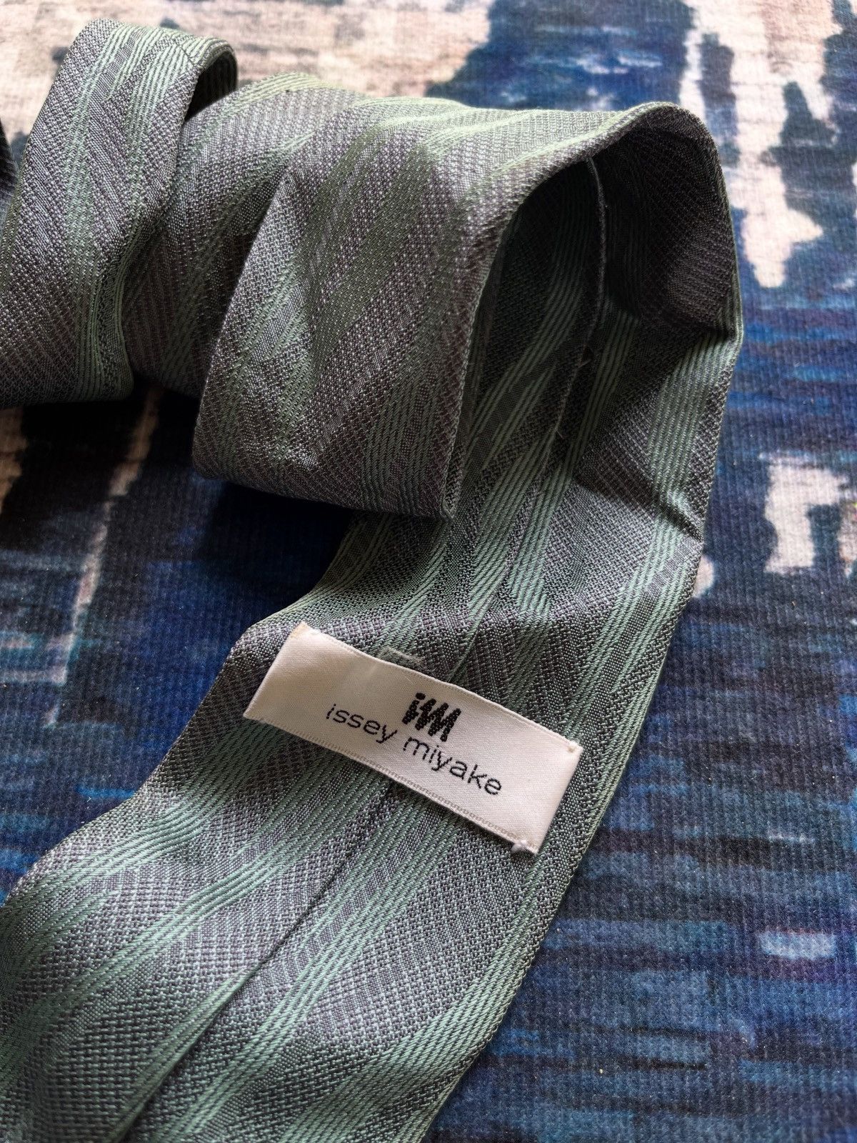 Designer × Issey Miyake × Japanese Brand 🔥Vintage issey miyake neckties japan 🇯🇵 Size ONE SIZE - 3 Thumbnail