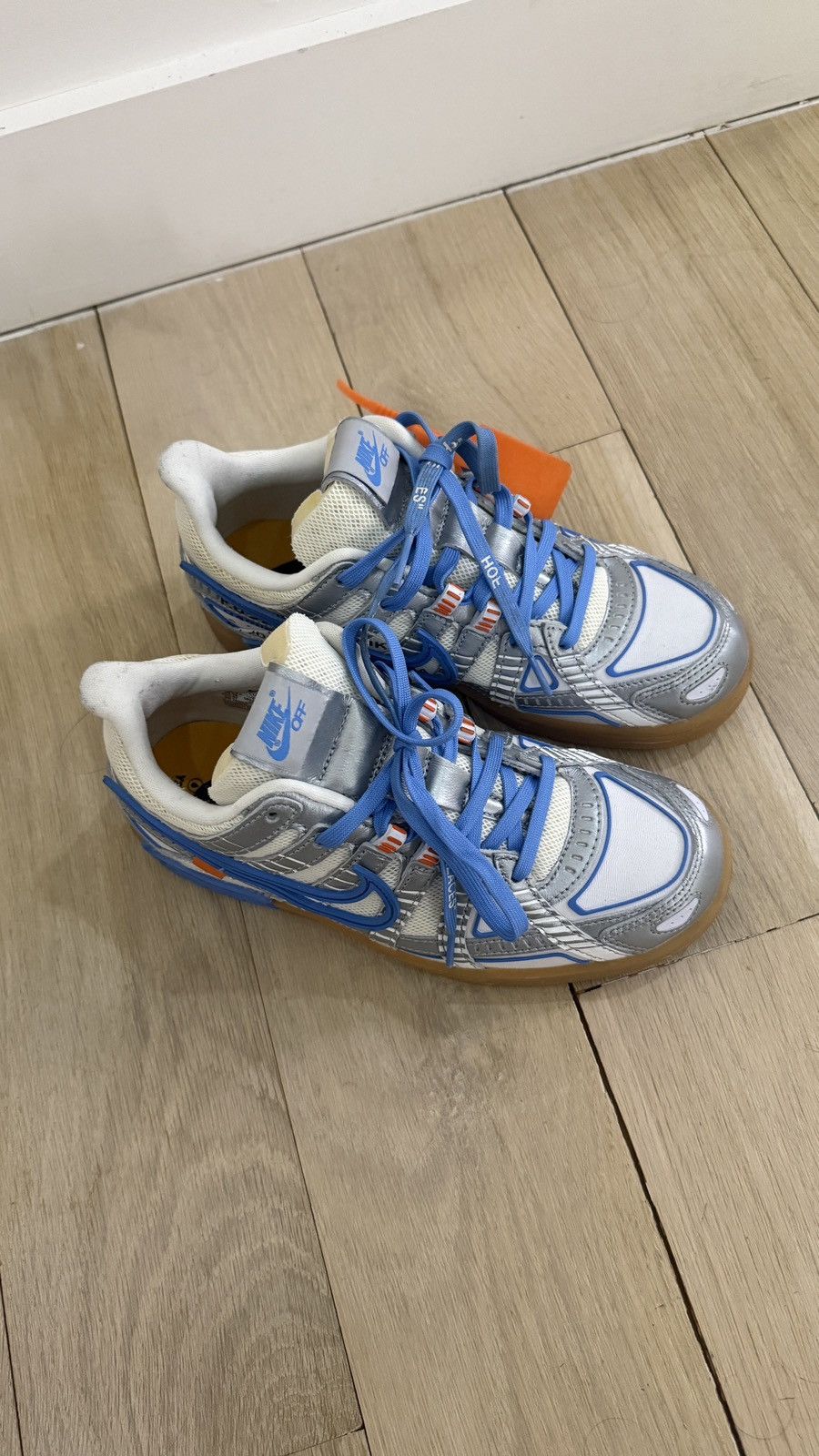 Nike × Off-White Off-White x Air Rubber Dunk 'University Blue' Size US 7.5 / IT 37.5 - 4 Thumbnail