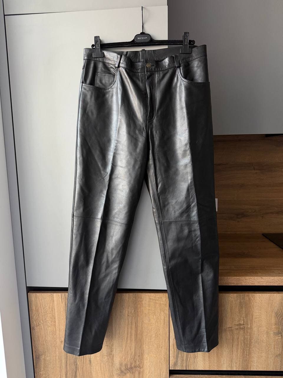 Other Y2K Vintage Leather Pants Opium Style Alt Biker USA Rare L Size US 36 / EU 52 - 1 Thumbnail