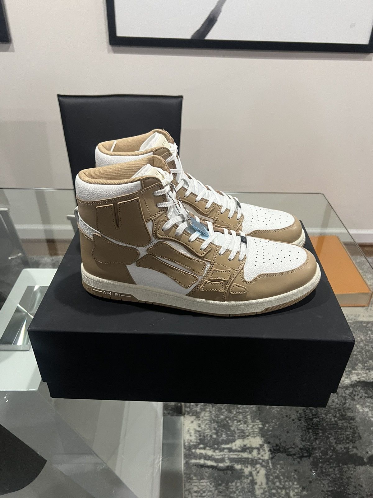 Amiri AMIRI Skel Top High “TAN” Size US 15 / EU 48 - 1 Thumbnail