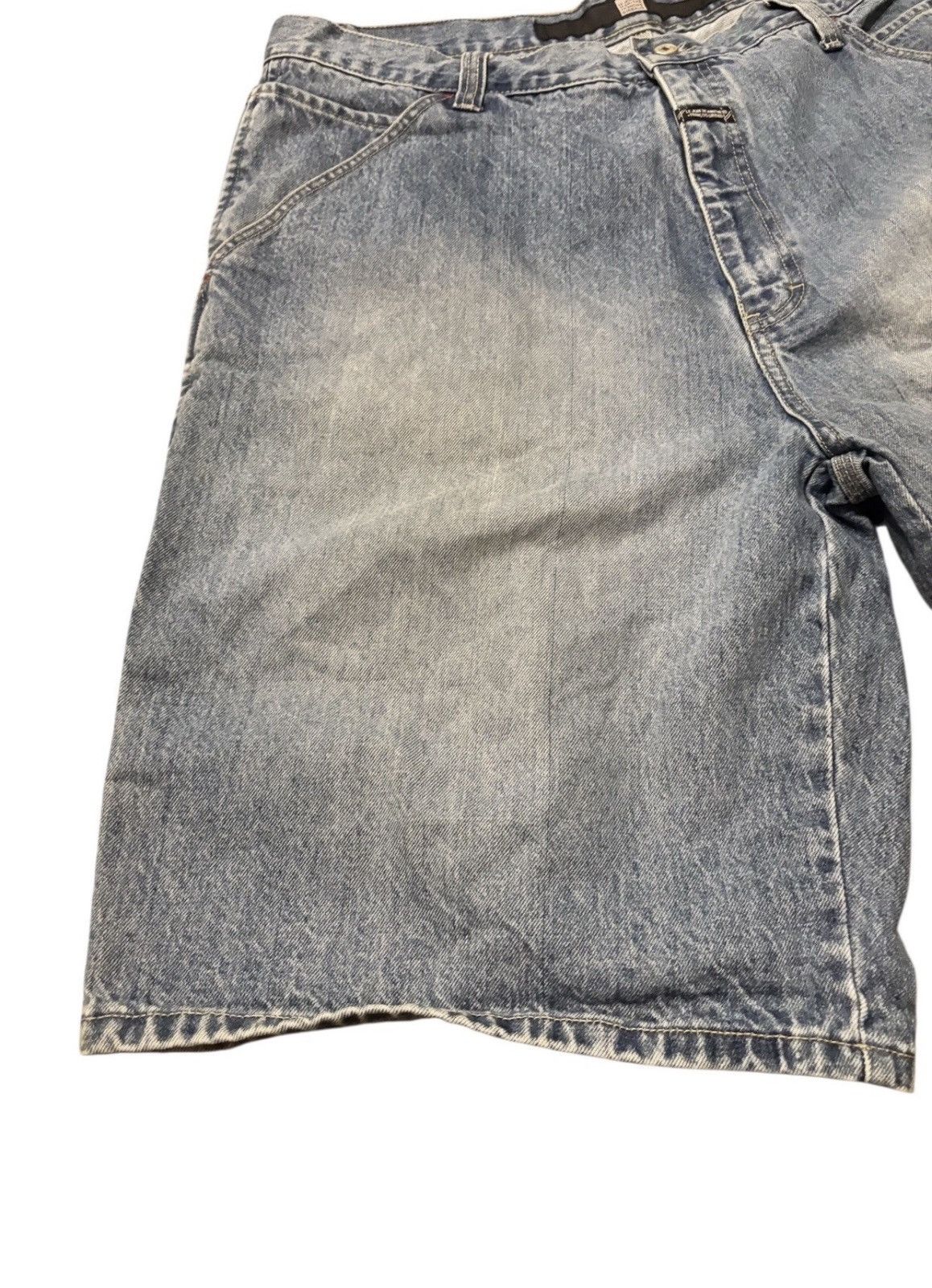 Marithe + Francois Girbaud Girbaud Shorts Mens 40 Blue Denim Cargo Vintage 90s Marithe Size US 40 / EU 56 - 4 Thumbnail