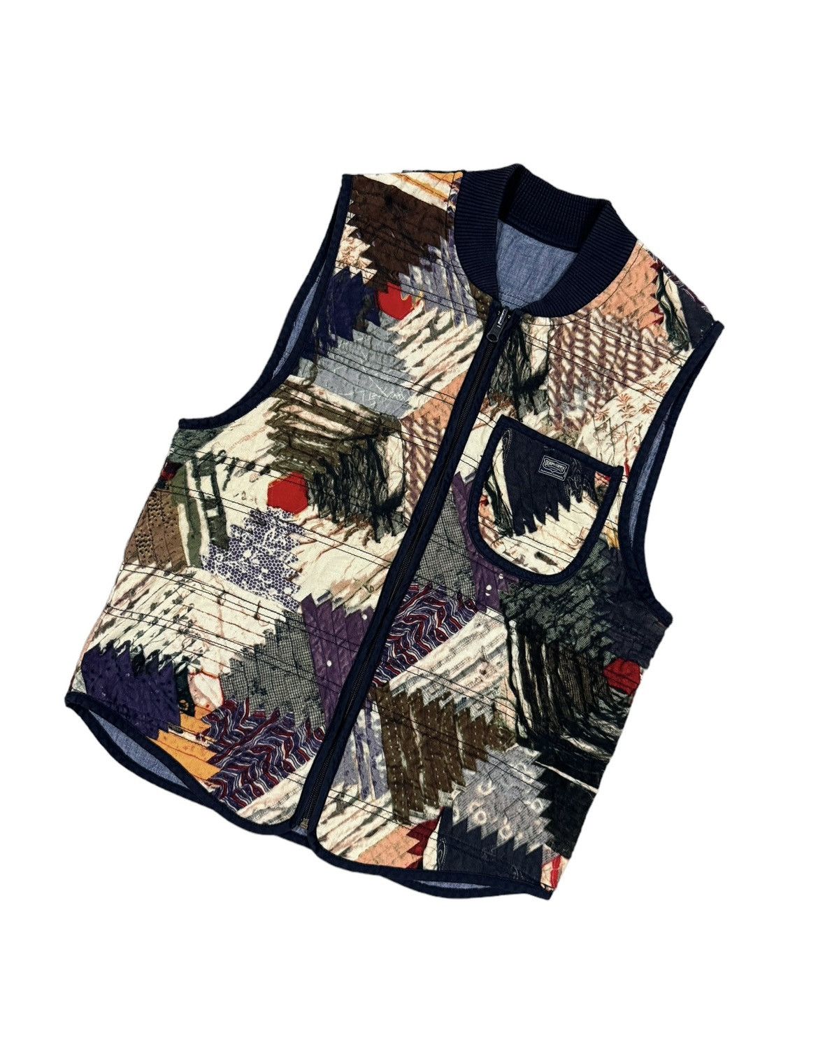 Denim & Supply Ralph Lauren × RRL Ralph Lauren Ralph Lauren Vest Jacket Southwestern Najavo Patchwork Ranch Size 42S - 6 Thumbnail